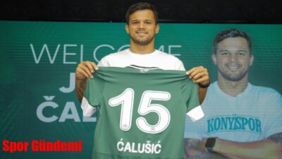 Konyaspor transferde ilk imzayı attırdı. Yeşil-beyazlı ekip, Hırvat stoper Calusic