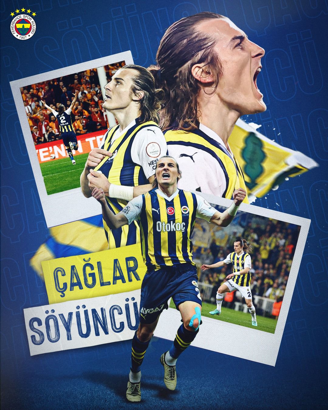 Fenerbahçe Çağlar Söyüncü ile sözleşme imzaladı. Fenerbahçe Çağlar ile 3+1