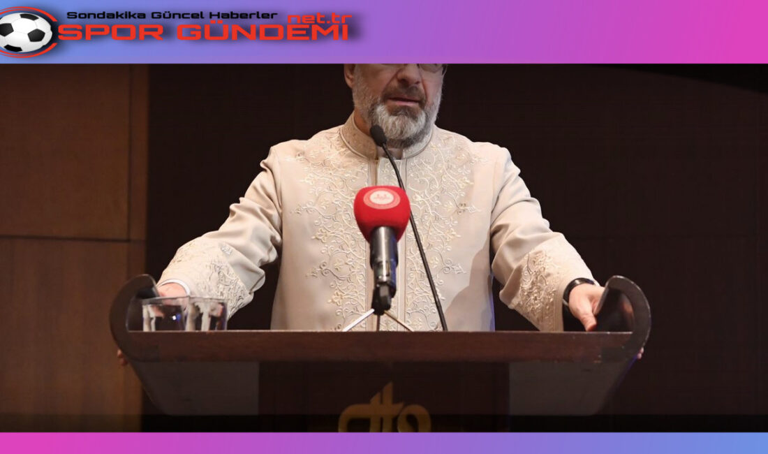 Diyanet İşleri Başkanı Prof. Dr. Ali Erbaş, Ankara’da gerçekleştirilen “15.